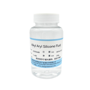 Fluido de silicone alquil aril